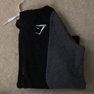 Gymshark Black/Grey Zip Up Hoodie Sweatshirt